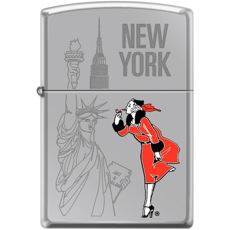 Zippo 2024 Zippo Custom Windy New York Hp Chrome ZIP-250CI403910